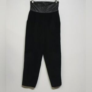 Dana Brooke Silky Leather Suede High Waisted Pants Women's Size 12